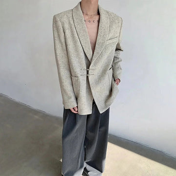 AIDASE  -  Spring And Summer New Men's Chinese Style Solid Color Suit Jacket Retro Elegant Luxury Casual Fashion Trend Simple Loose Men Top aidase-shop